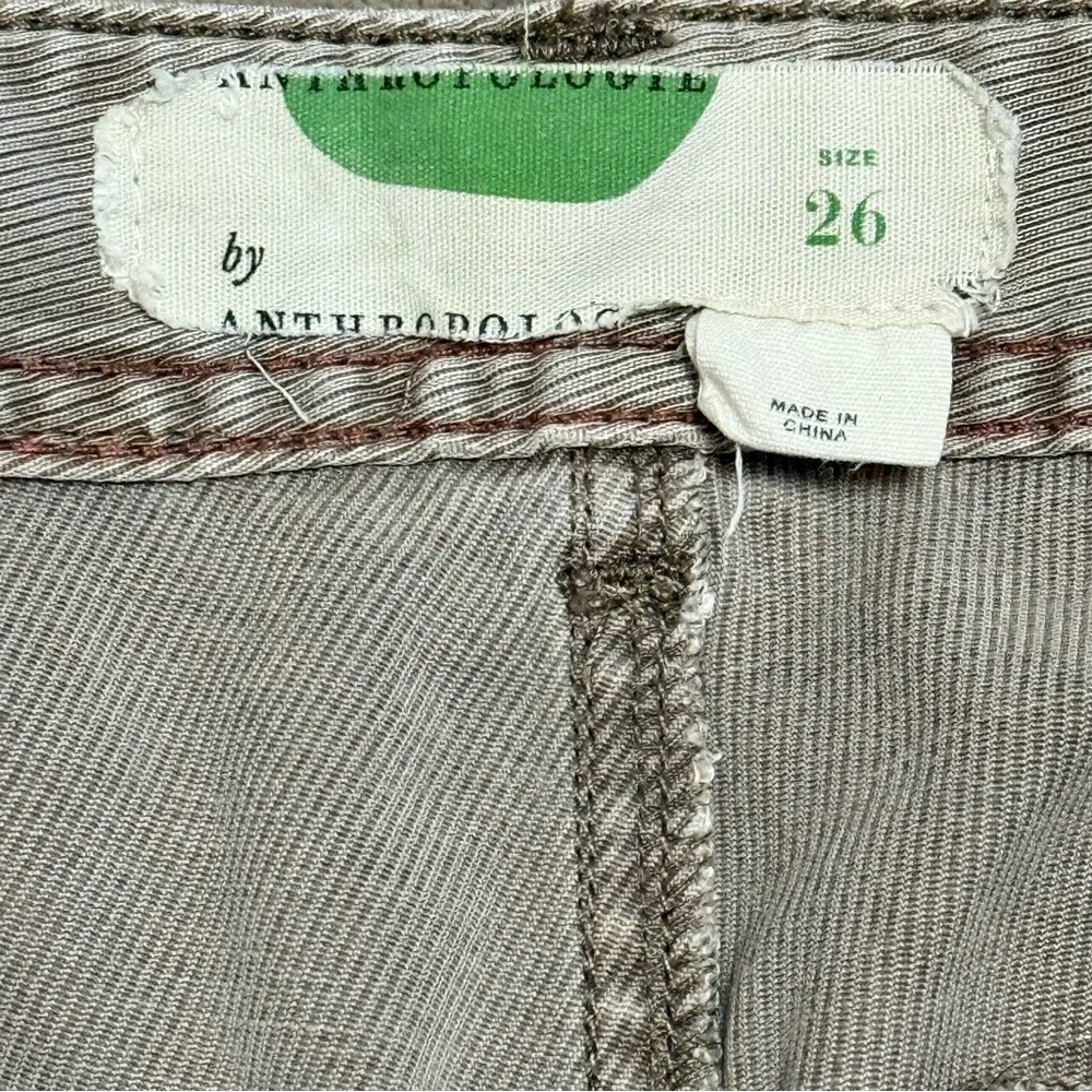 By Anthropologie Ona Skinny Leg Utility Pants Button Ankle Size 26